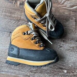 Timberland Toddler Black and Brown Boots